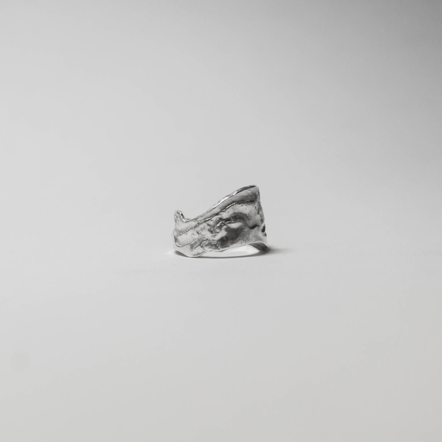 浪 𝘞𝘢𝘷𝘦𝘴|《濤》寬版戒指 - 純銀