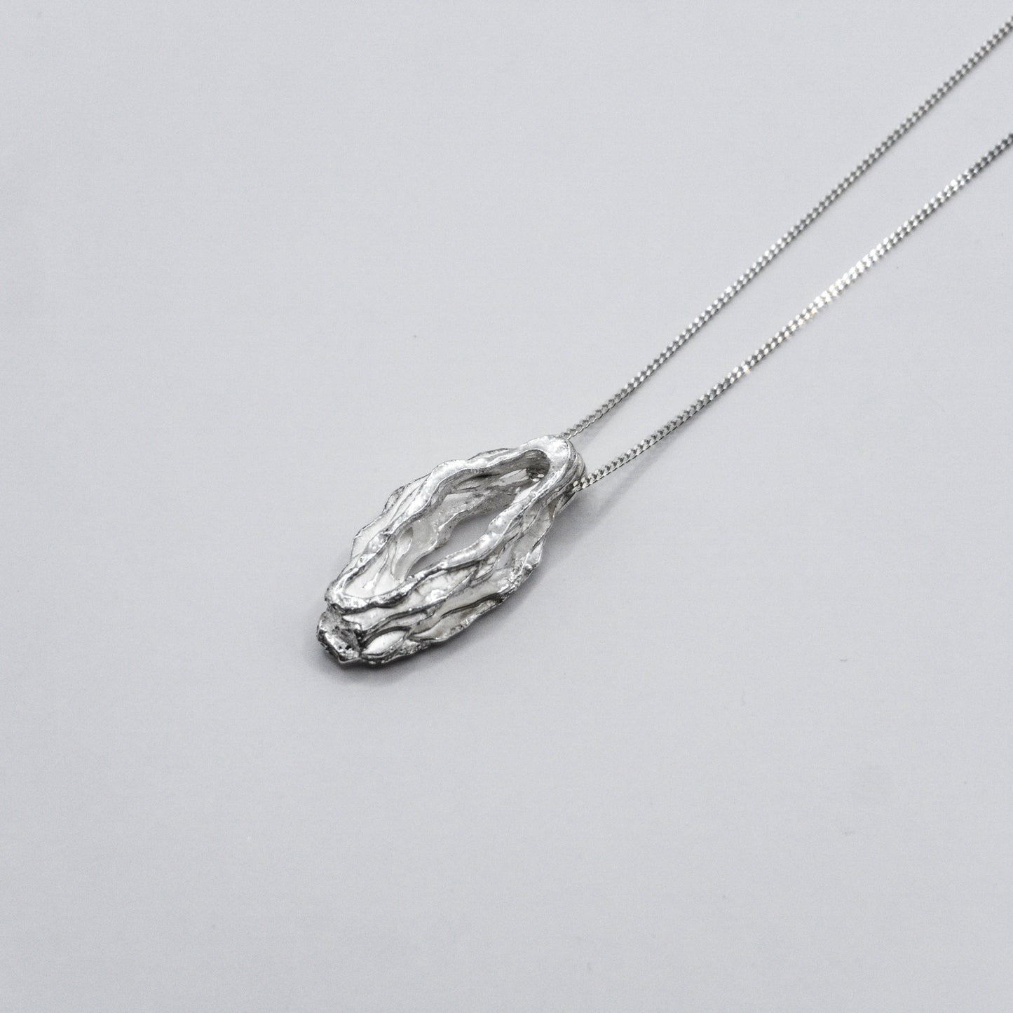 Deposition𝘚𝘦𝘥𝘪𝘮𝘦𝘯𝘵𝘢𝘳𝘺｜"Cave" Pendant/Necklace/Earrings - Sterling Silver