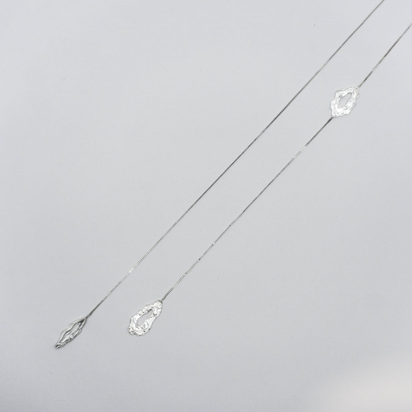 Deposit 𝘚𝘦𝘥𝘪𝘮𝘦𝘯𝘵𝘢𝘳𝘺｜《Shattered》Adjustable Long Chain - Sterling Silver