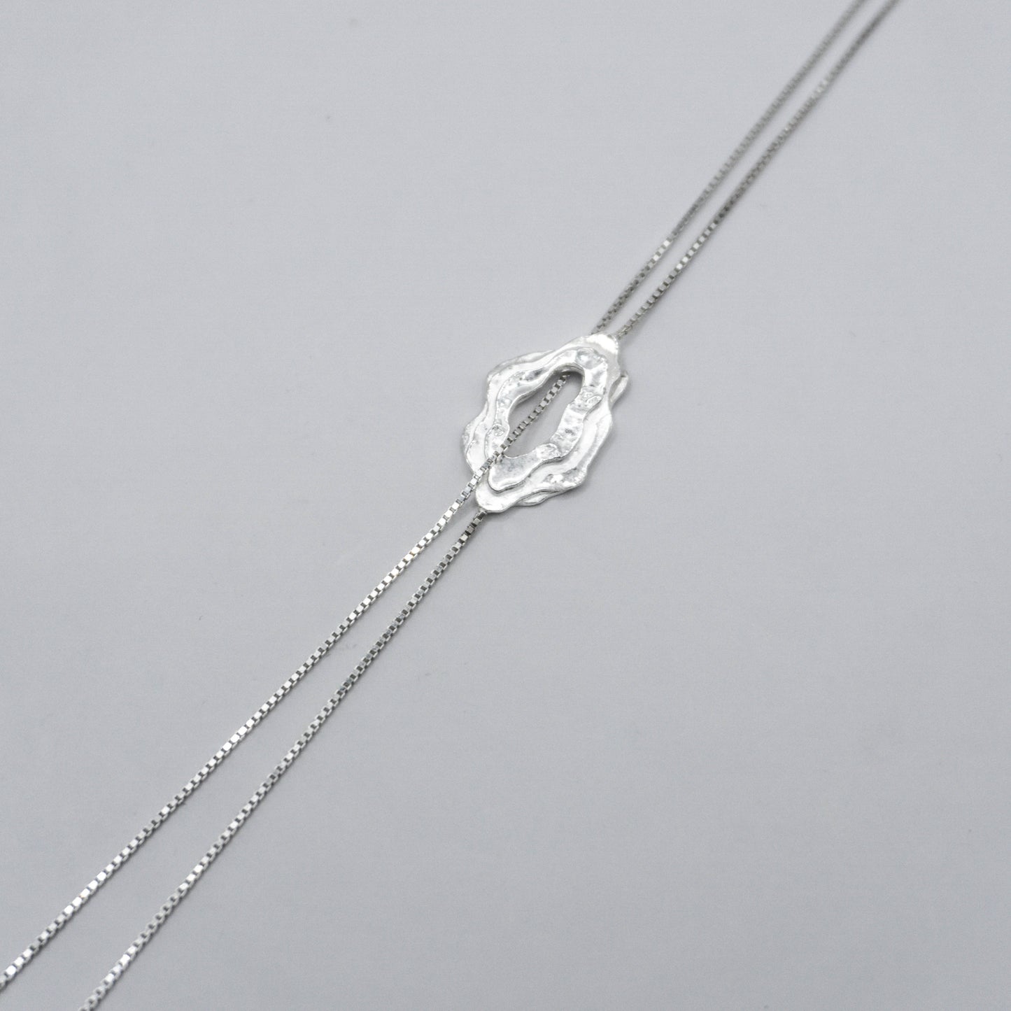 Deposit 𝘚𝘦𝘥𝘪𝘮𝘦𝘯𝘵𝘢𝘳𝘺｜《Shattered》Adjustable Long Chain - Sterling Silver