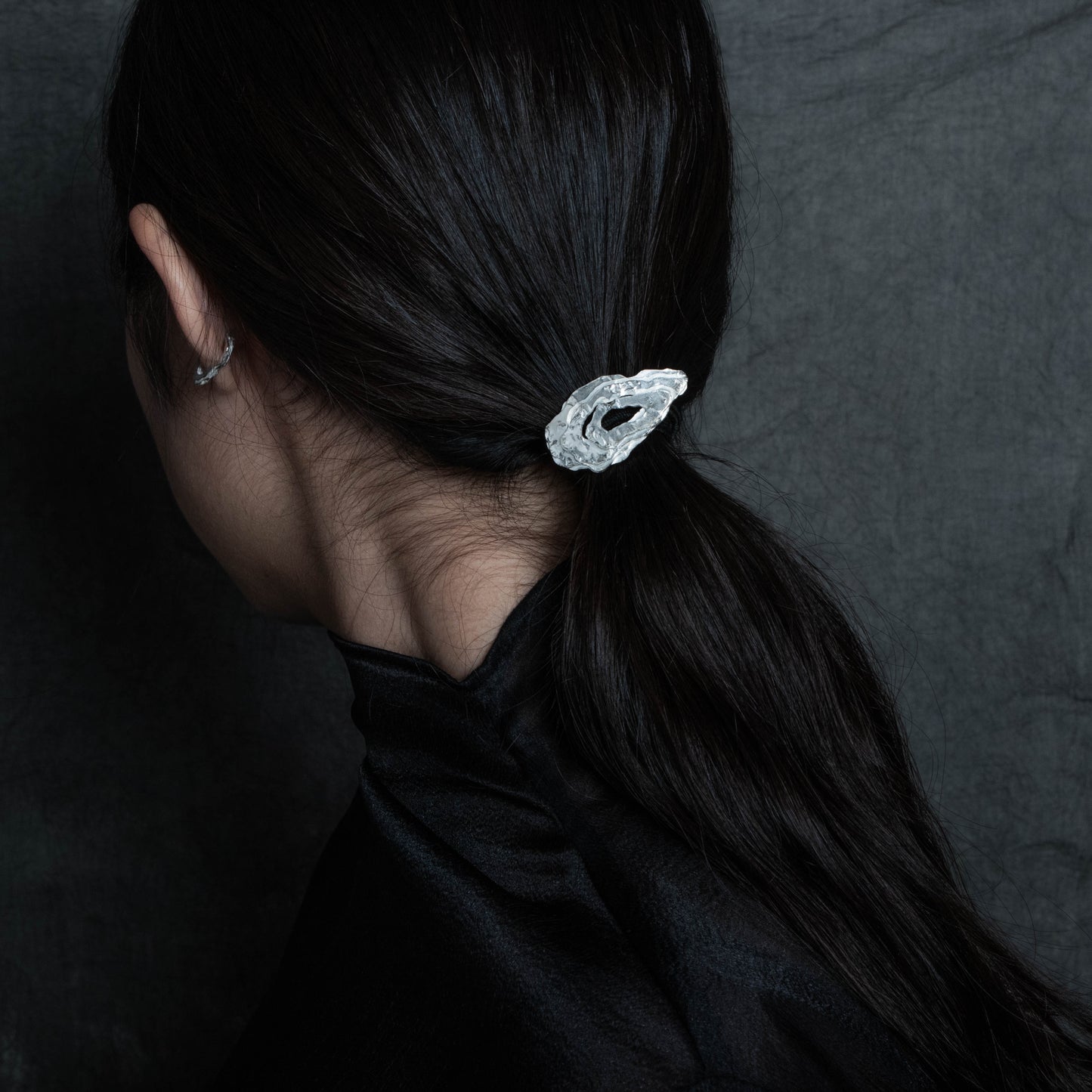 Deposit 𝘚𝘦𝘥𝘪𝘮𝘦𝘯𝘵𝘢𝘳𝘺｜"Pan" Ponytail Buckle - Sterling Silver